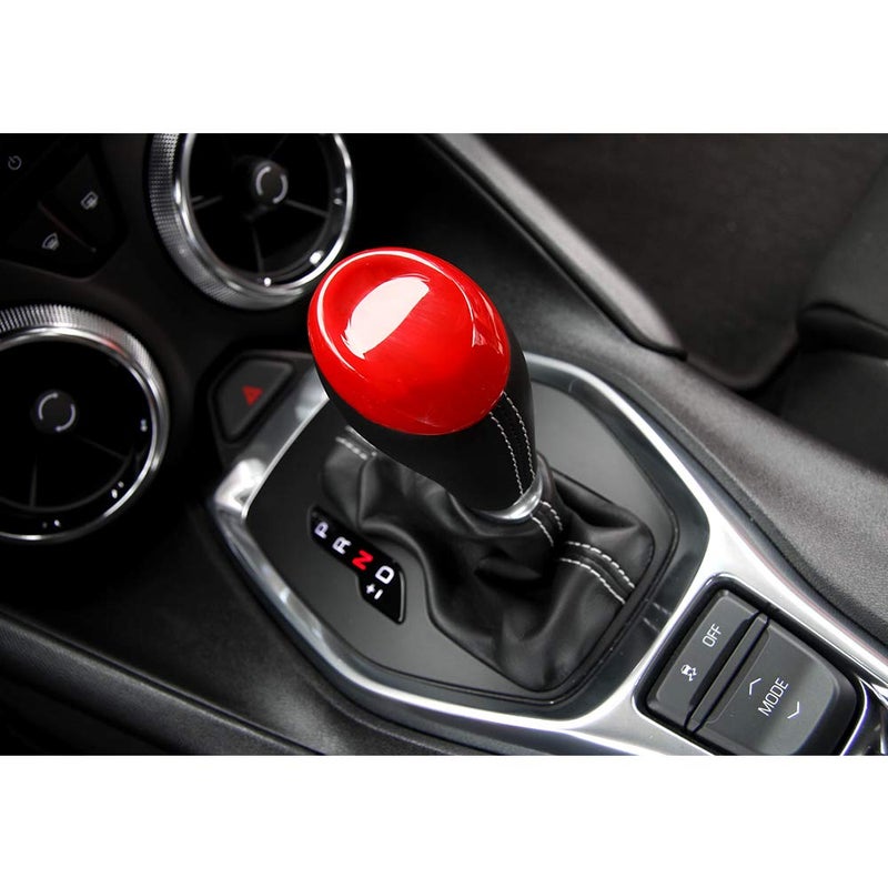 CheroCar for Camaro Interior Accessories Gears Panel Trim Shift Cover for Chevrolet Camaro 2017-2025, Red Decorationâ€¦ - Image 4